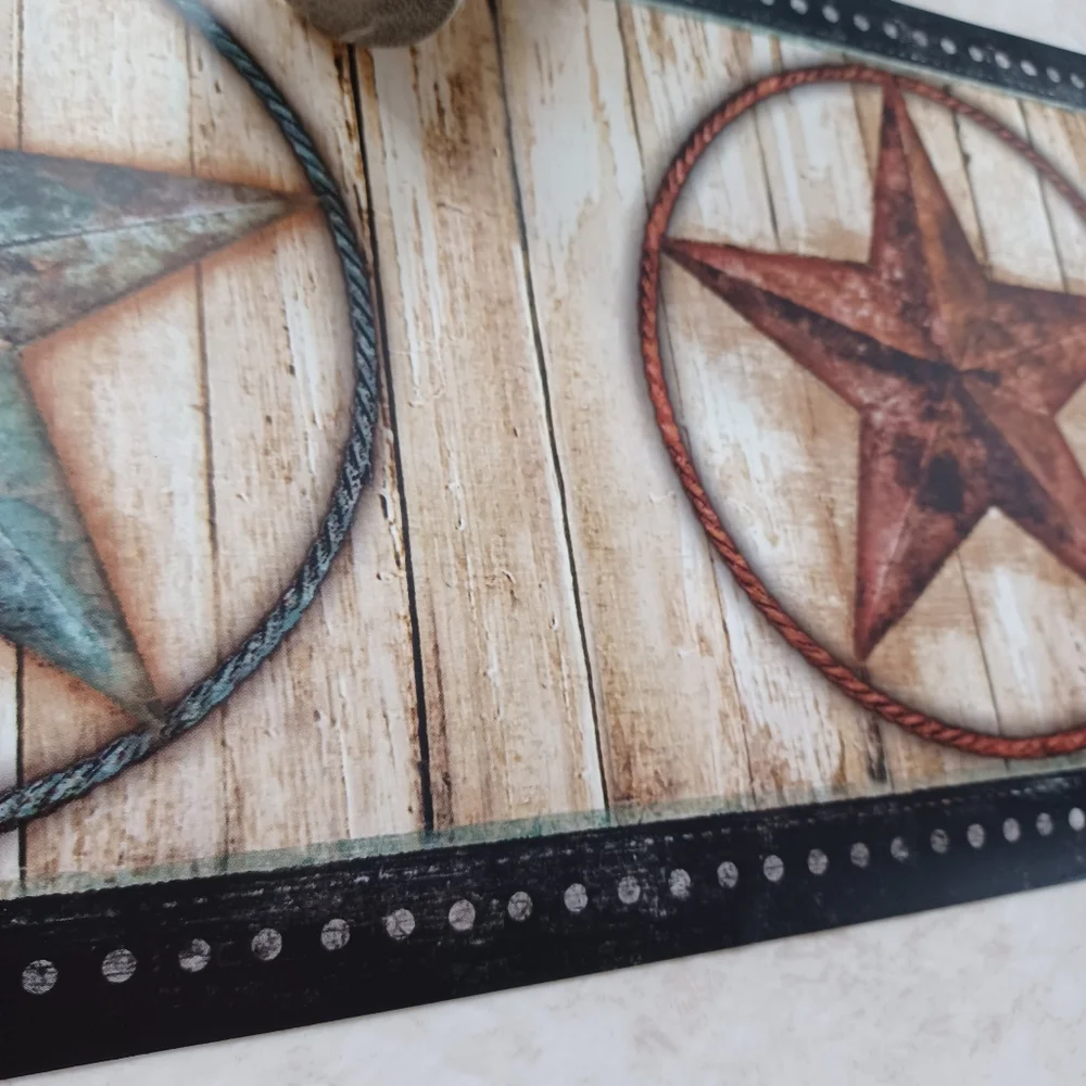 Wallpaper Border Weathered Barn Star